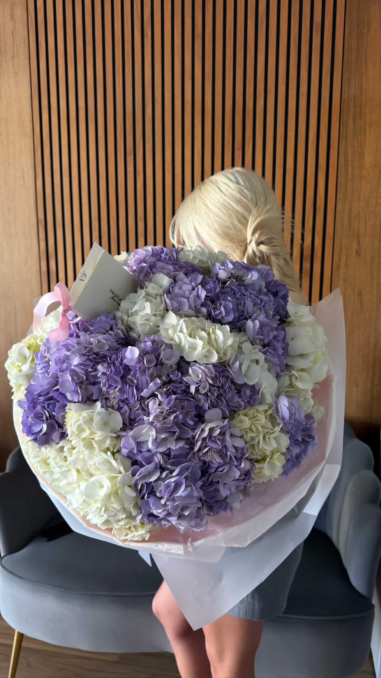 Violet & White Hydrangeas – Luxe Wrap
