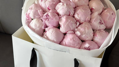 #114 Светло-розовые пионы (20 стеблей)