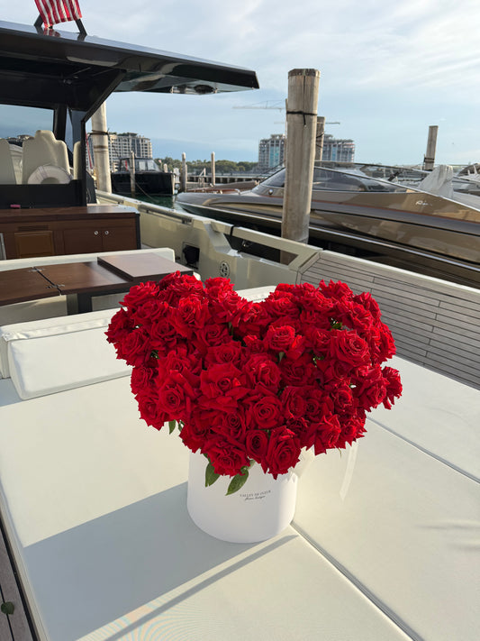 heart roses bouquet