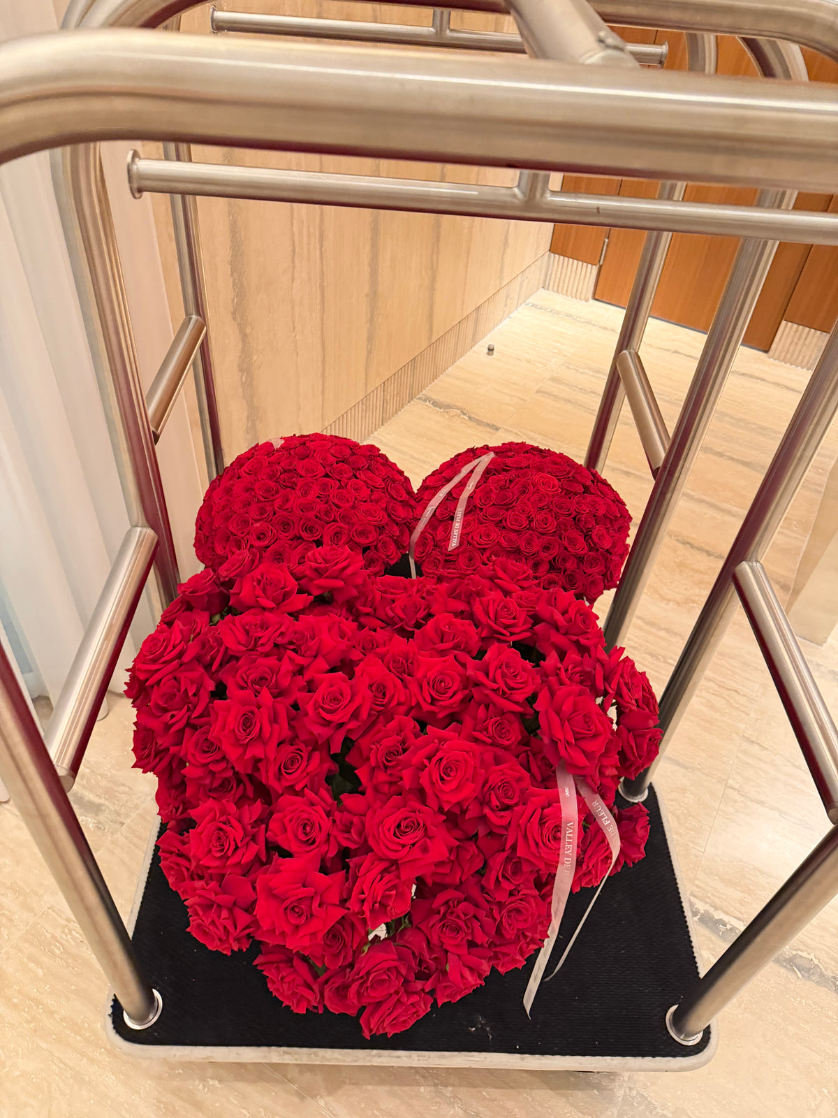 heart shaped flower arrangement