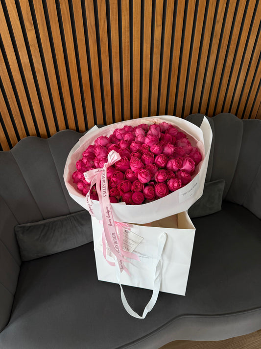 Pink spray roses in the Signature Arrangement