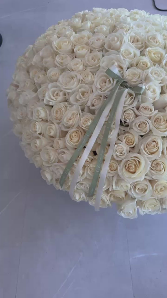 #107 250 white roses